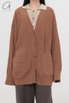 Mutedance 24 Autumn and Winter V-neck cashmere top series MD-MD24FW124-BROWN MD24FW123 MD24FW124